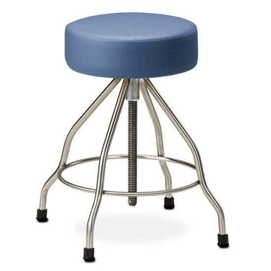 Clinton SS-2179 Stainless Steel Stool with Rubber Feet | QuinceMedical.com