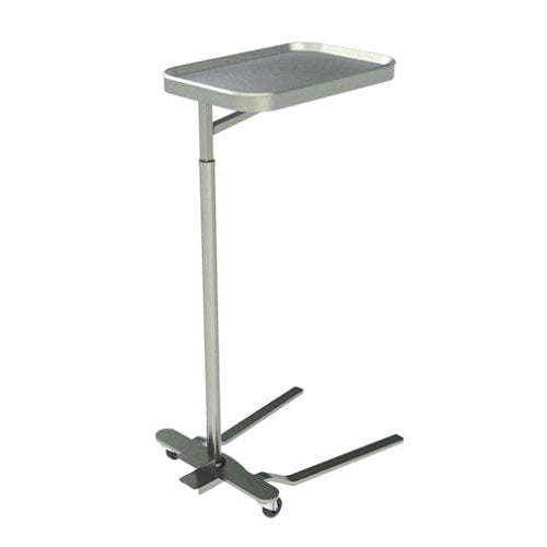 UMF Medical SS8310 Mayo Instrument Stand w/ 13” X 19” Stainless Steel Tray UMF SS8310 | QuinceMedical.com