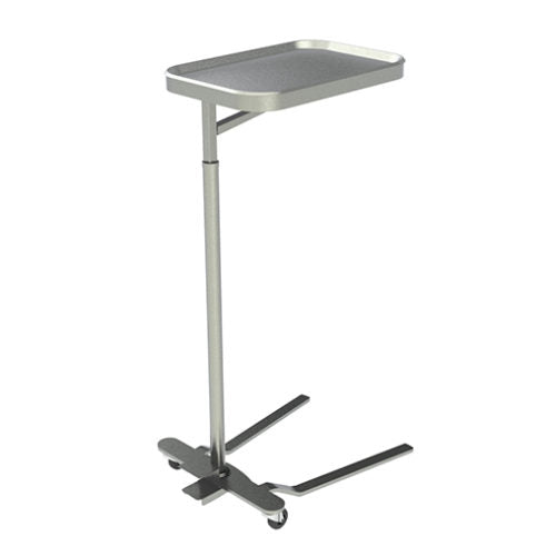 UMF Medical SS8311 Mayo Instrument Stand w/ 16” X 21” Stainless Steel Tray UMF SS8311 | QuinceMedical.com