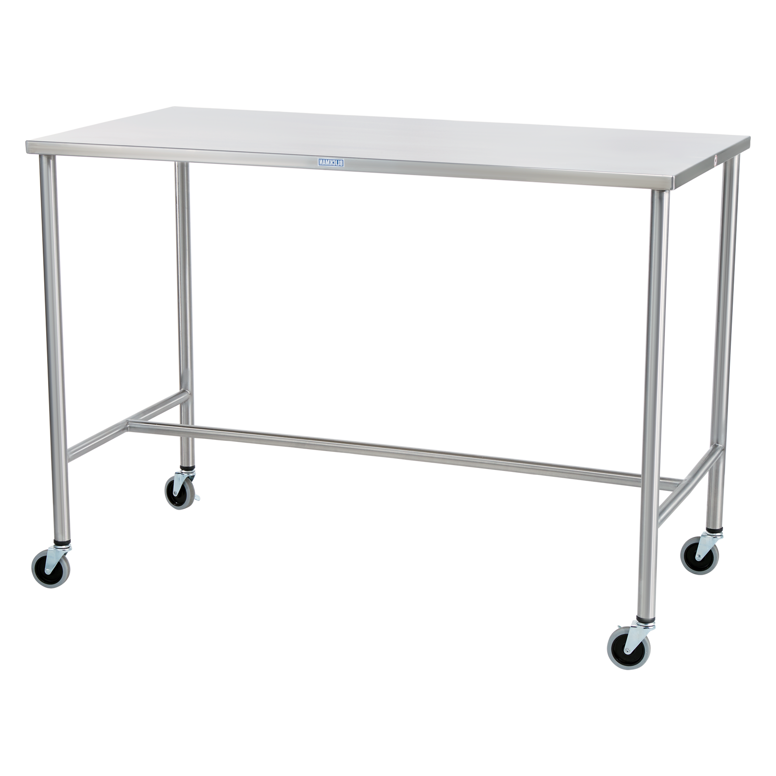 Blickman 7846SS Sawyer Stainless Steel Instrument Table with H-Brace, 60"W x 24"D | QuinceMedical.com