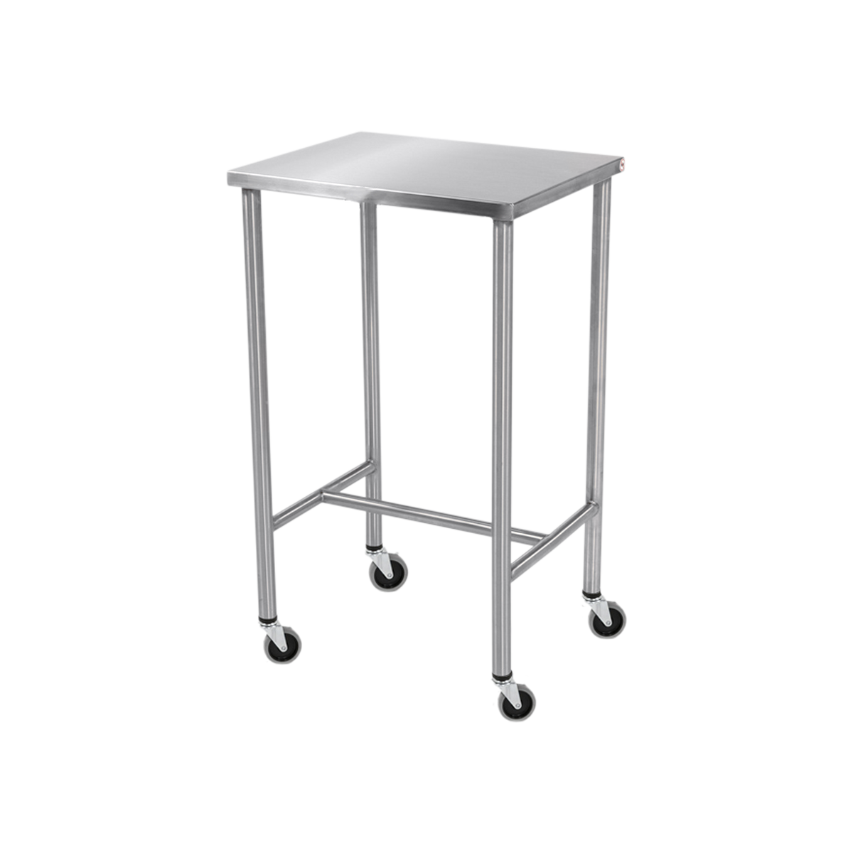 Blickman 7844SS Sawyer Stainless Steel Instrument Table with H-Brace, 48"W x 20"D | QuinceMedical.com