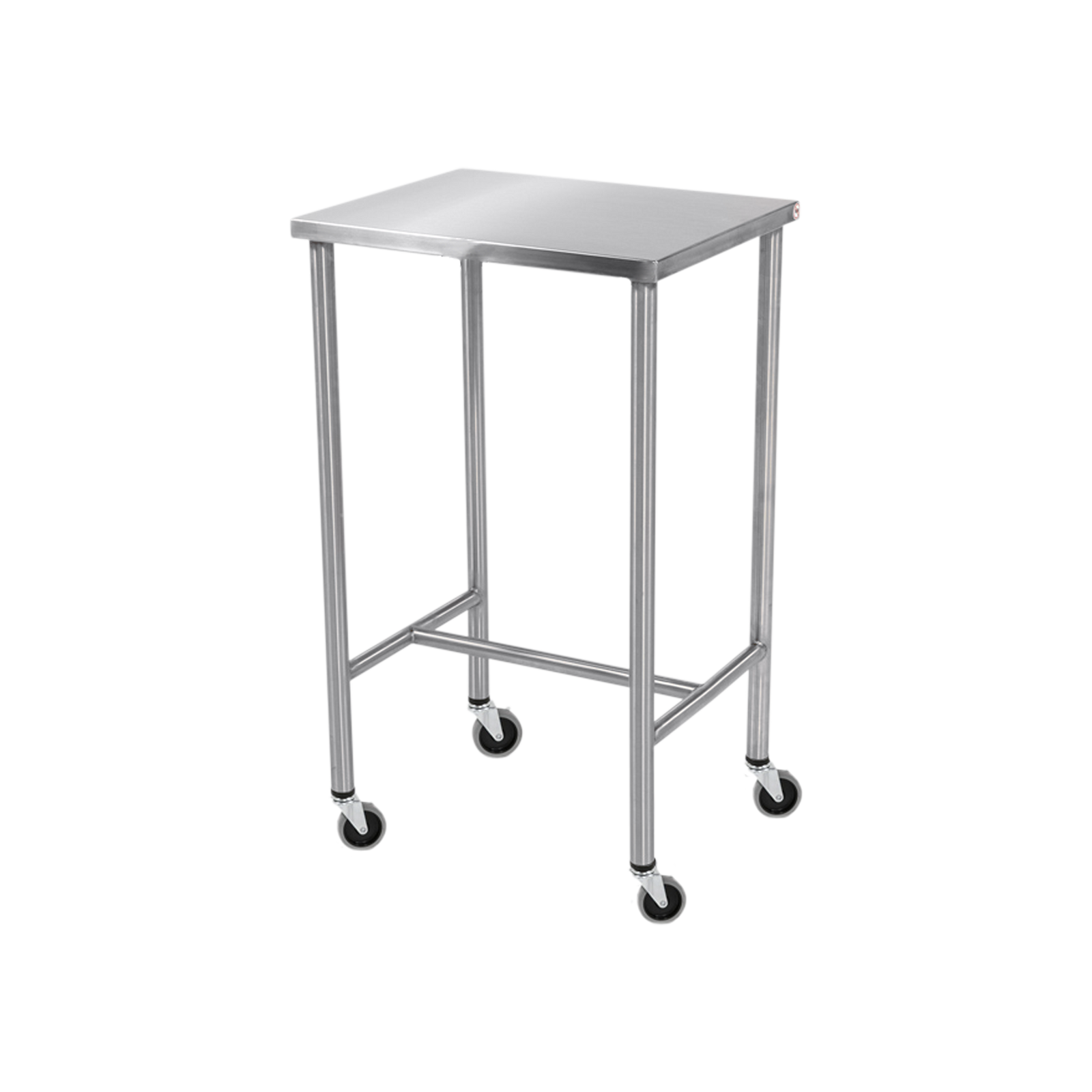 Blickman 7844SS Sawyer Stainless Steel Instrument Table with H-Brace, 48"W x 20"D | QuinceMedical.com