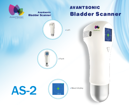 Avantsonic AS-2 Portable Bladder Scanner – Non-Invasive Ultrasound Bladder Volume Measurement