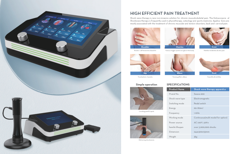 Shockwave Physiotherapy System SWAVE-200 | Quince Medical