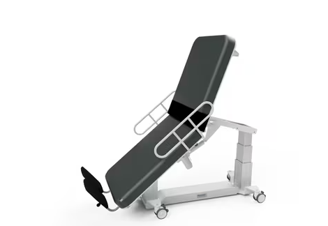 Vascular US EA Table - 30 in Width, with Side Rails, Central Base Lock and Battery Backup
