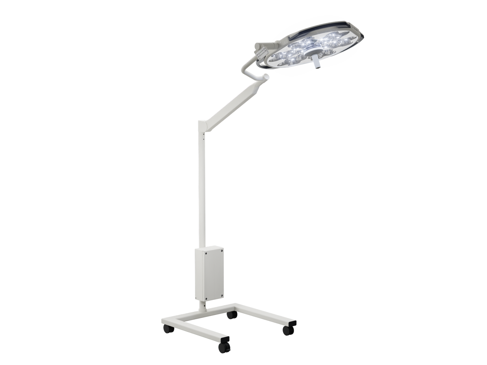Sim.LED 500, Single Light, 2x 32" Monitor Arm, Ceiling