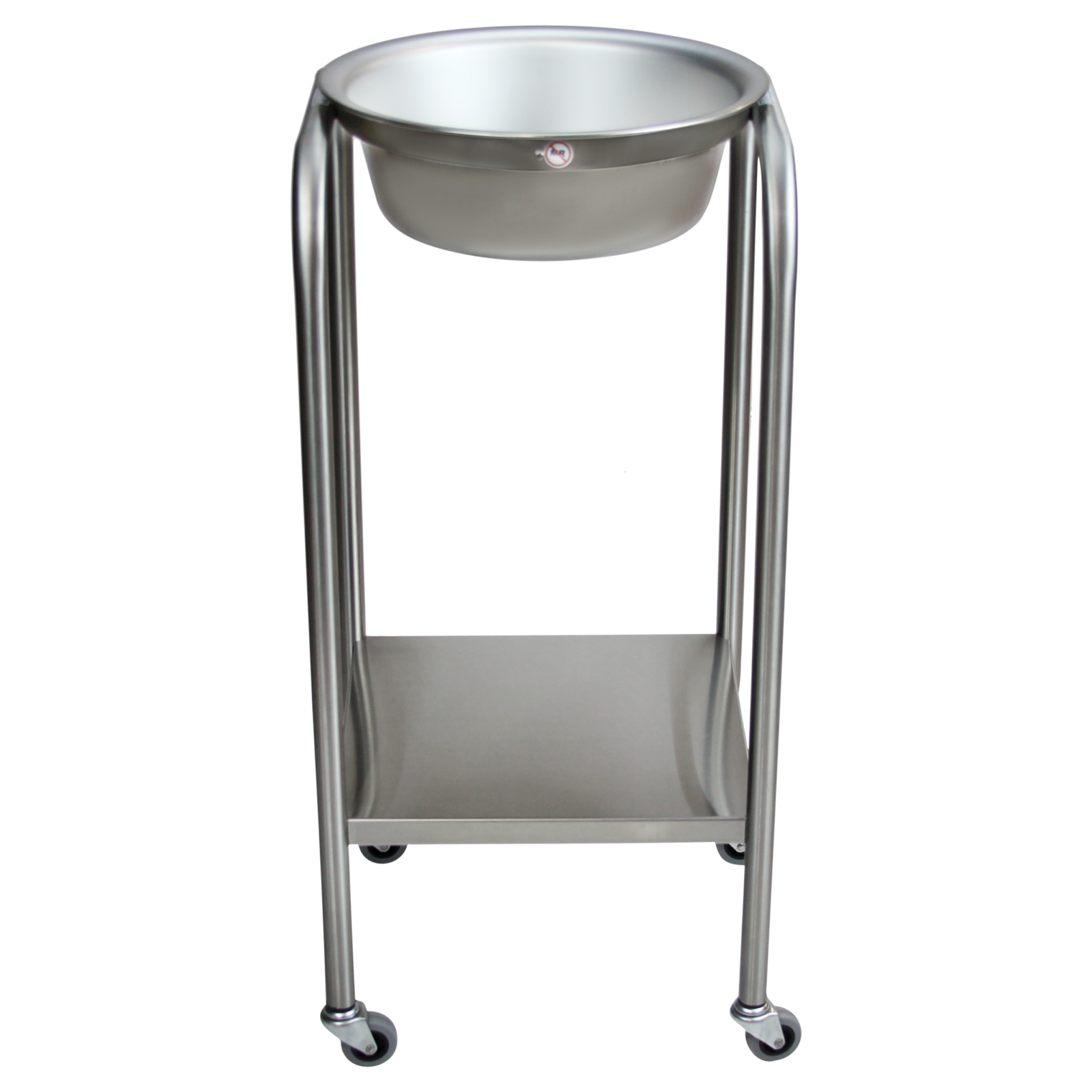 Blickman 7807SS Baker Single Basin Stainless Steel Solution Stand with Lower Shelf | QuinceMedical.com