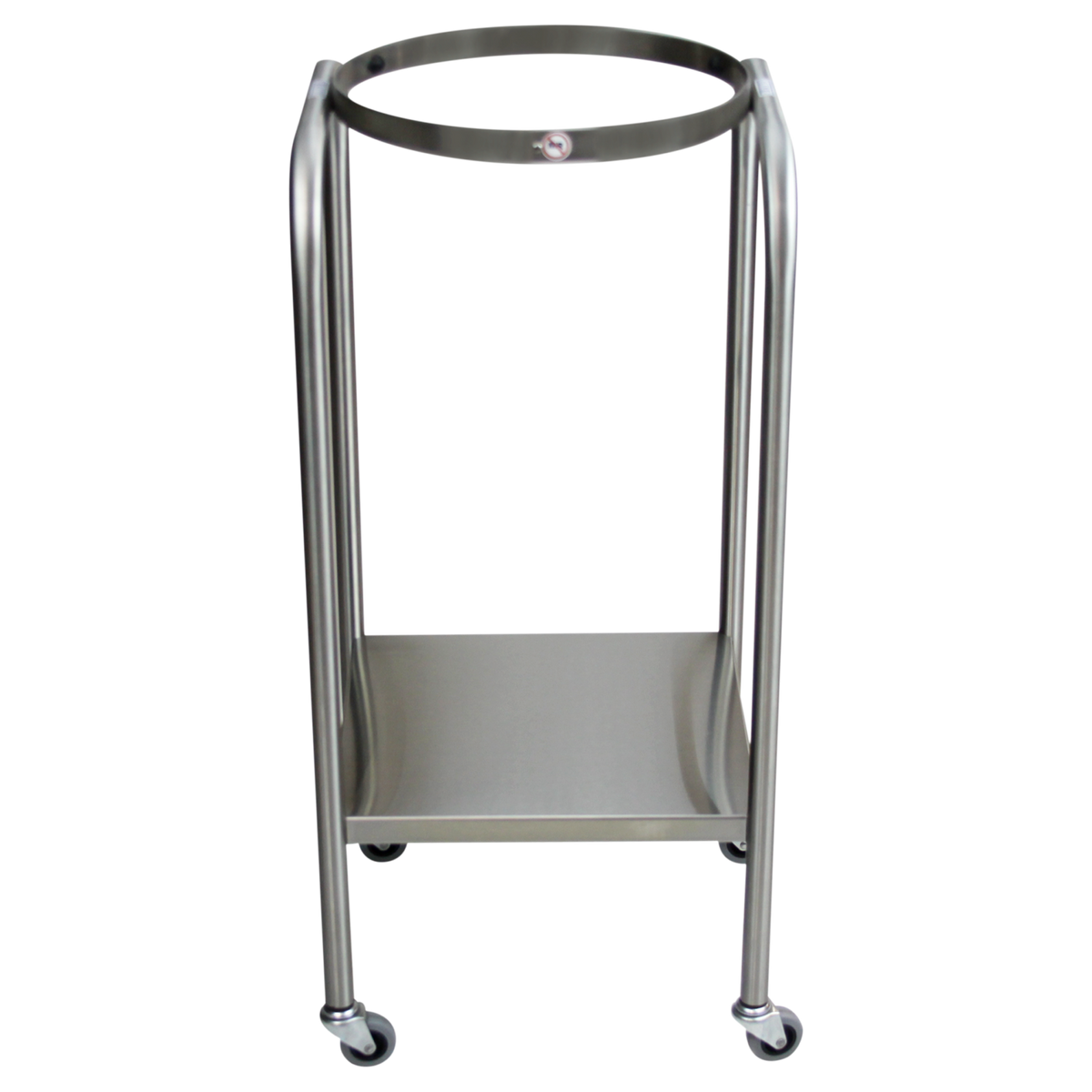 Blickman 7807SS-HB Baker Single Basin Stainless Steel Solution Stand with H-Brace | QuinceMedical.com