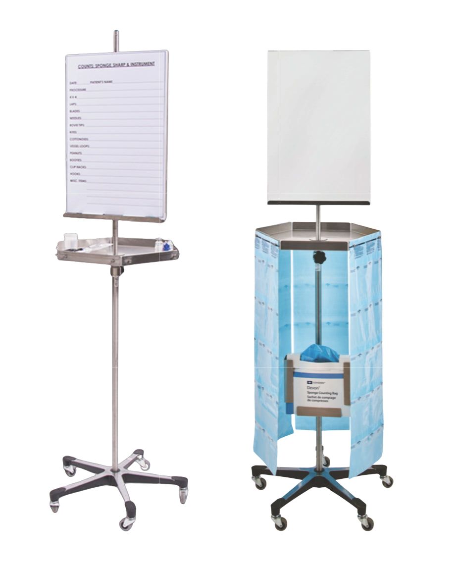 Blickman 2686SS SmartCount Sponge Stand Circulator Station, 20.9"W x 79"H | QuinceMedical.com