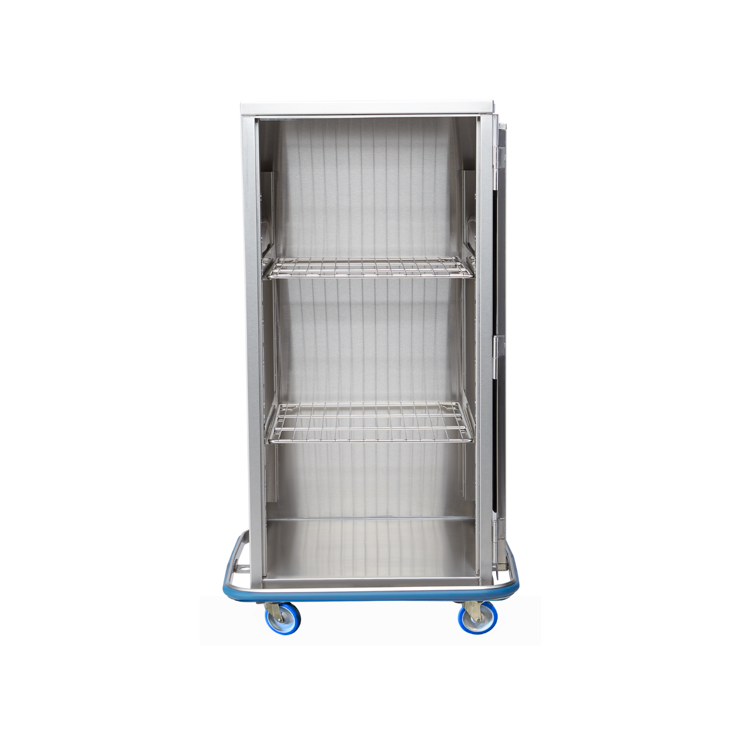 Blickman CCC4-19 Space Saver Surgical Case Cart, Stainless Steel Door, 29-5/8"W x 55-1/2"H | QuinceMedical.com