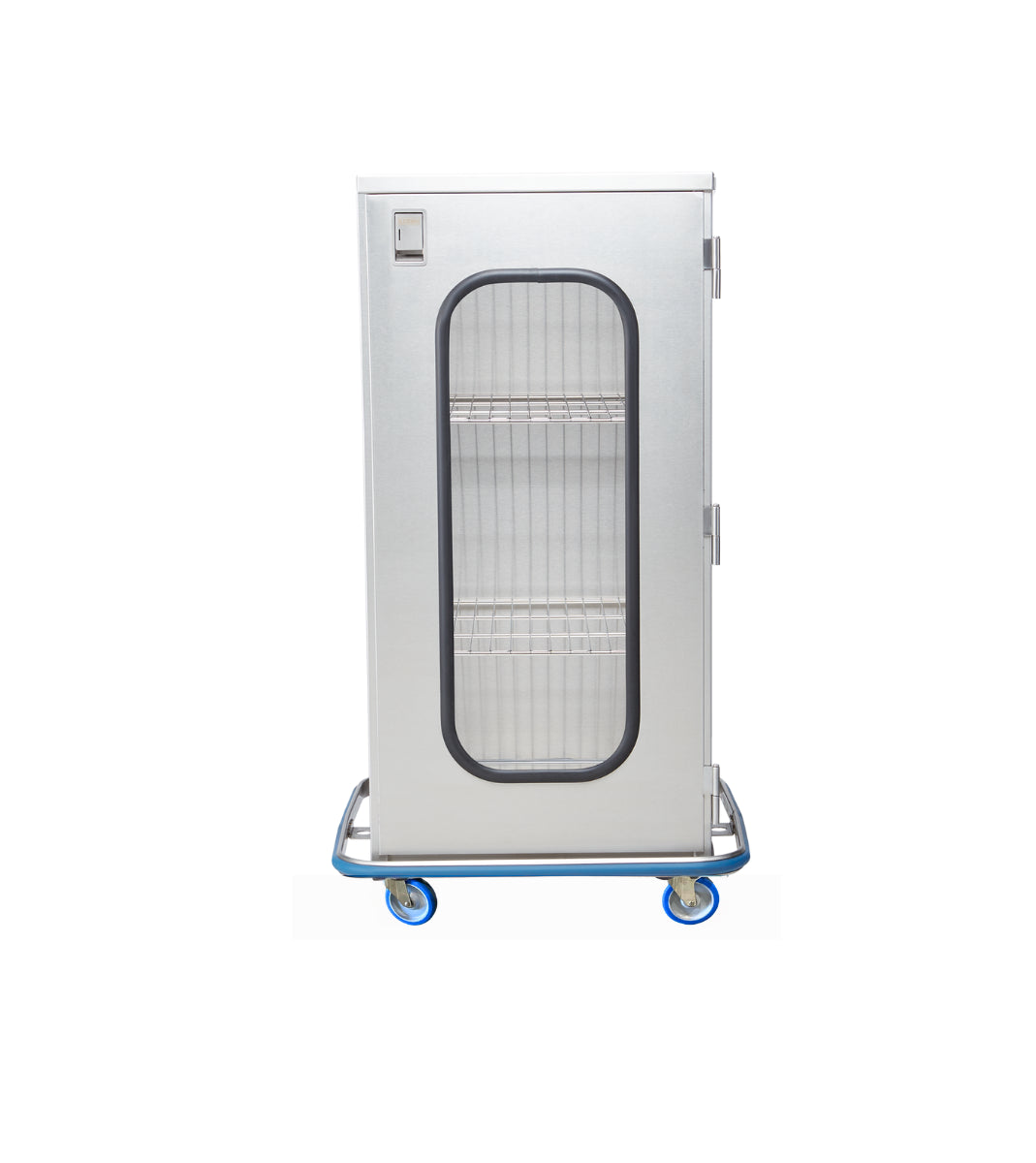 Blickman CCC4-19G Space Saver Surgical Case Cart, Glass Door, 29-5/8"W x 55-1/2"H | QuinceMedical.com