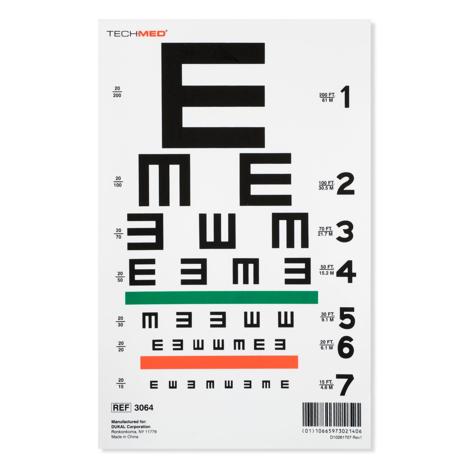Dukal Tech-Med Eye Charts