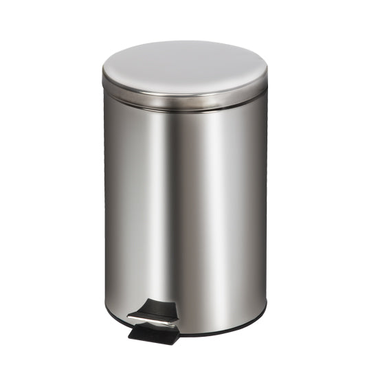 Clinton TR-20S Medium Round Stainless Steel Waste Receptacle | QuinceMedical.com