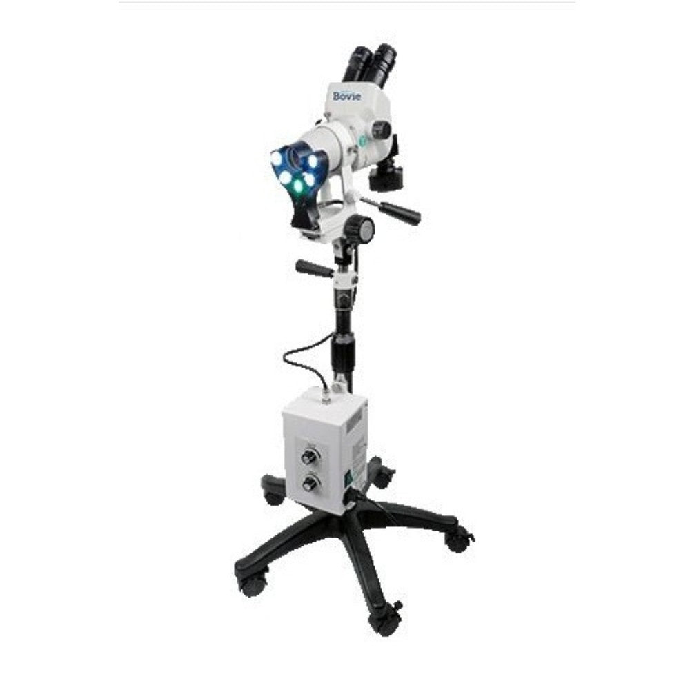 Bovie Colpo-Master II CS-205 Binocular Zoom Colposcope – 45° Head, 5-Leg Base