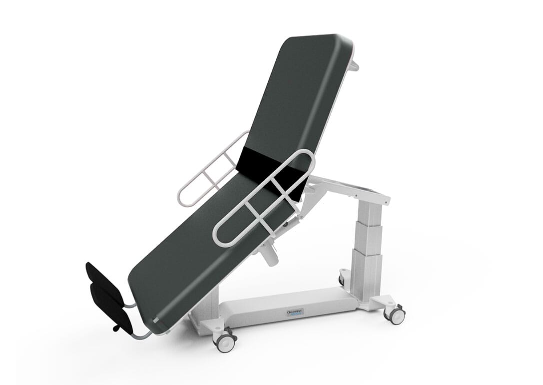Vascular US EA Table - 26-30 in Width, with Cardio Panel & Right Access Panel, Side Rails and Central Base Lock