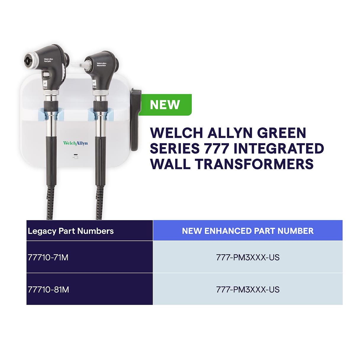 Welch Allyn GREEN SERIES 777 Wall Transformer