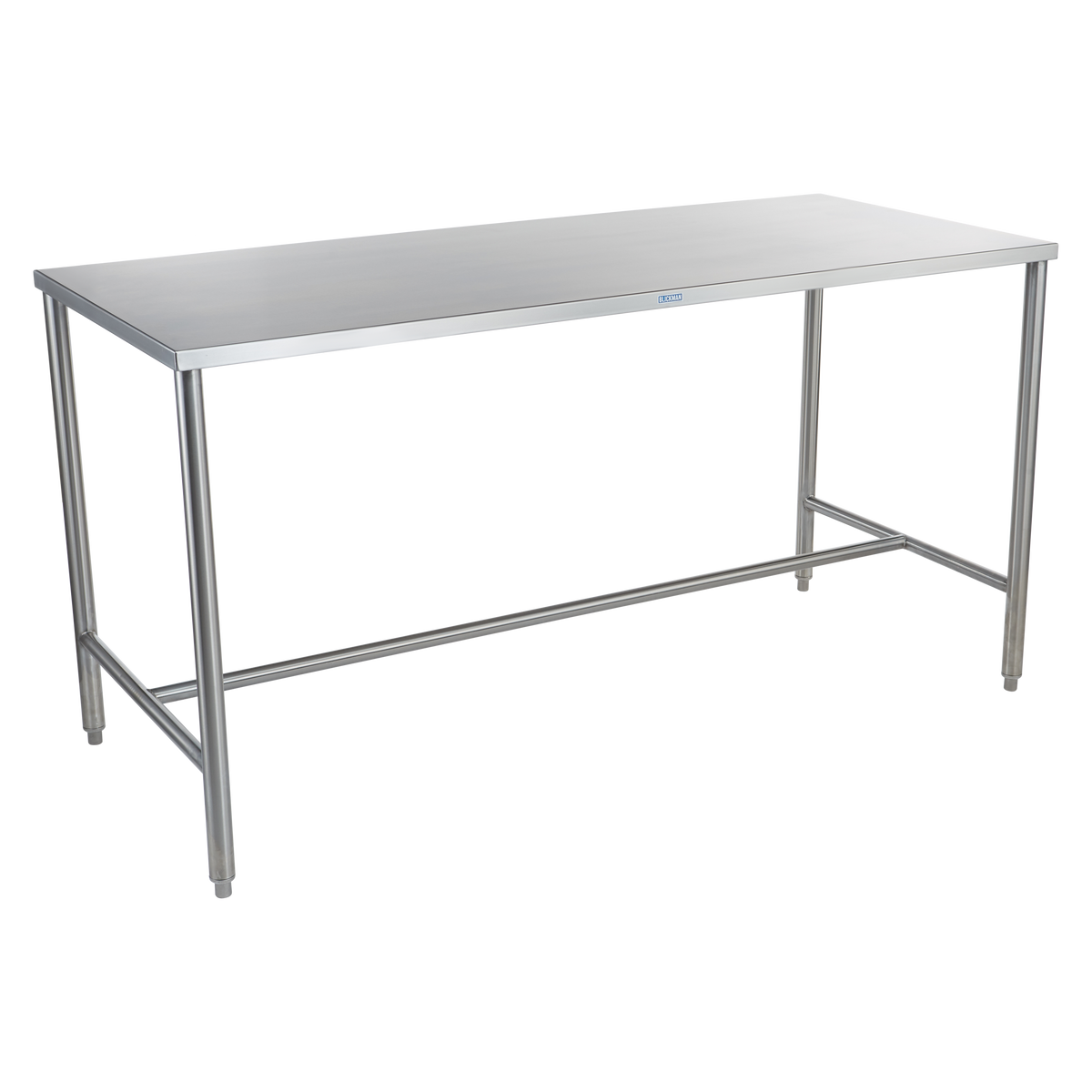 Blickman CSDT8036 Stainless Steel Medical Work Table with H-Brace, 80"W x 36"D, 6 Legs | QuinceMedical.com