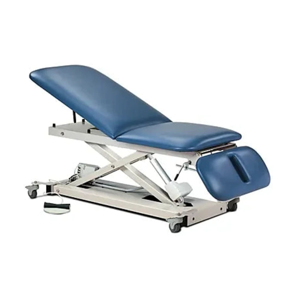 Clinton 8039987 Power XL 600, Open Base, Power Table with Adjust. Backrest and Drop Section with Casters