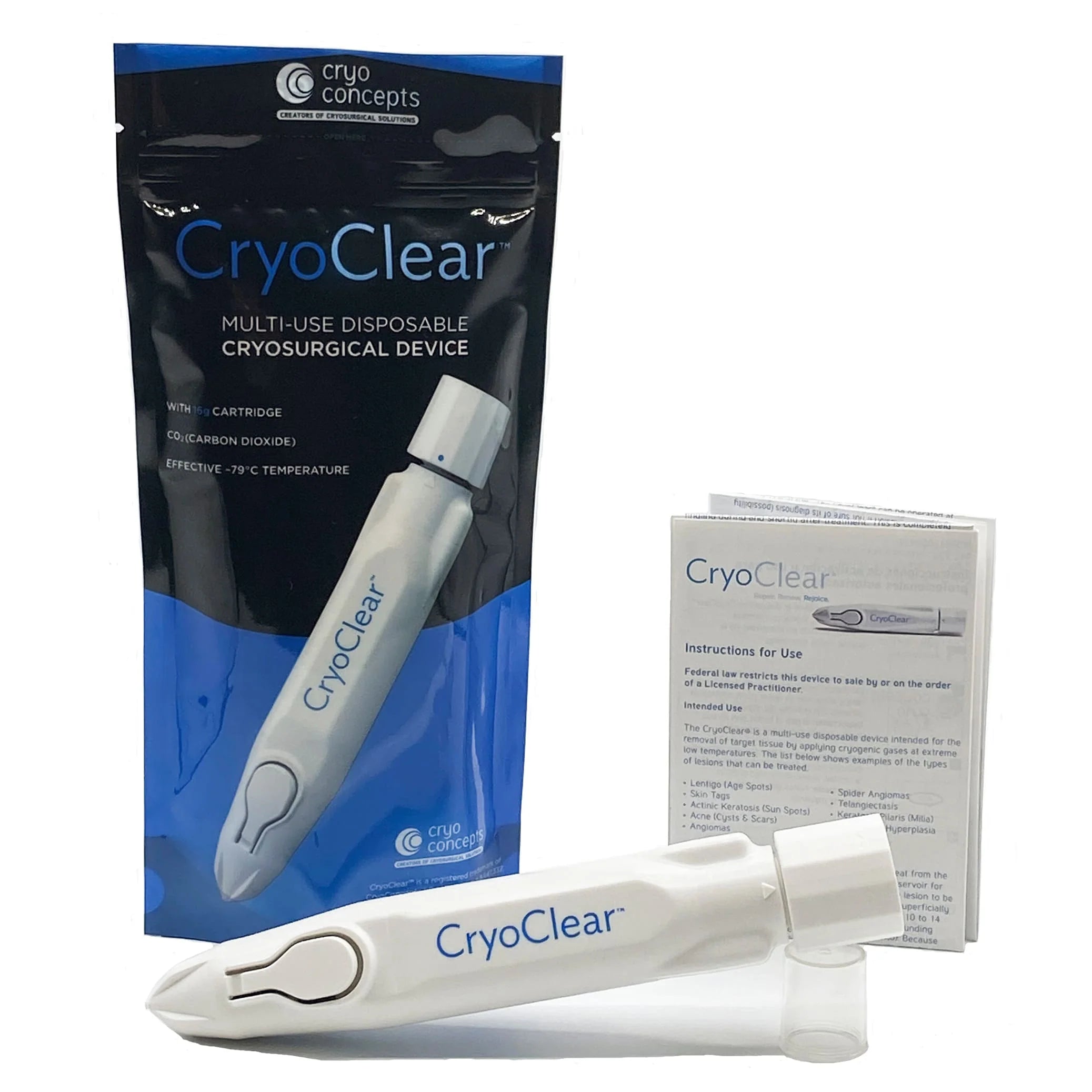 CryoClear CO₂ Cryotherapy Pen Single Pack