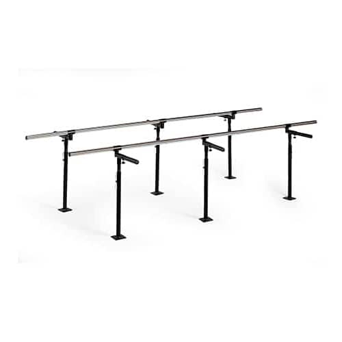 Hausmann Bariatric Height and Width Adjustable Floor Mounted Parallel Bars | QuinceMedical.com