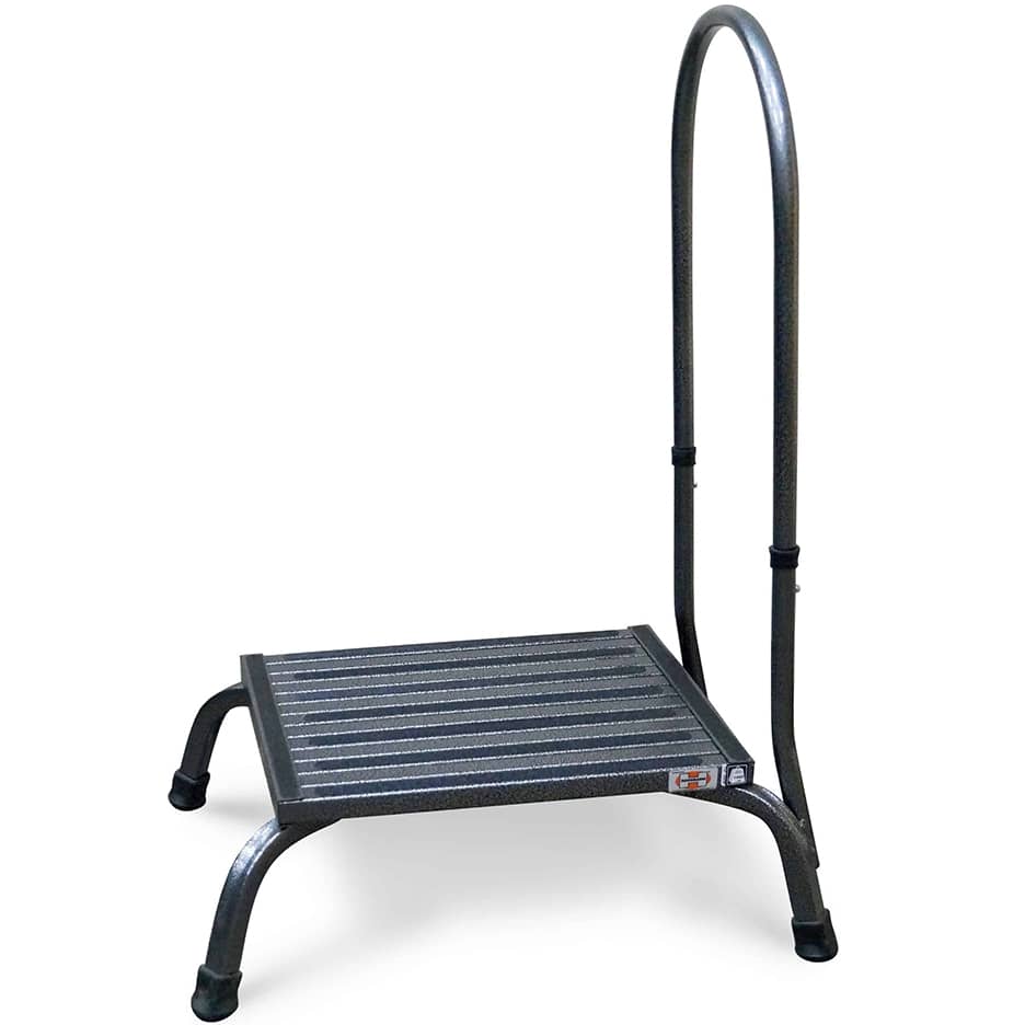 Hausmann Bariatric XL Safe Step Stool with Handrail | QuinceMedical.com