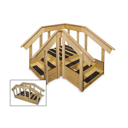 Hausmann Convertible Space Saver Training Staircase ADA | QuinceMedical.com