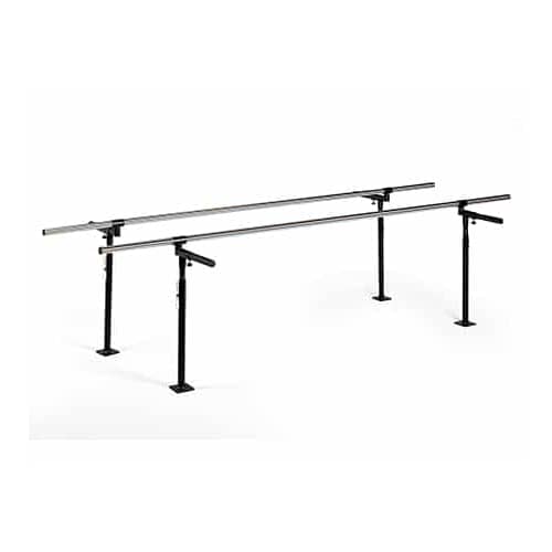Hausmann Height and Width Adjustable Floor Mounted Parallel Bars | QuinceMedical.com