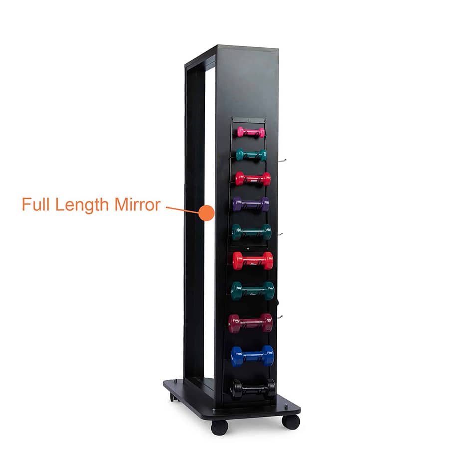 Hausmann Multi-Purpose Combination Rack with Mirror | QuinceMedical.com
