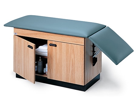 Hausmann 24″x52-72″ Space-Saver Treatment Table with Storage Cabinet | QuinceMedical.com