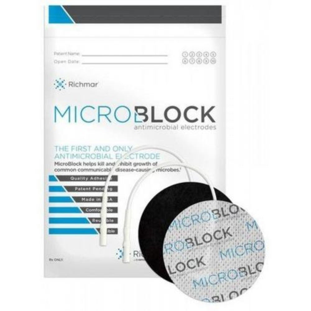 MicroBlock Antimicrobial Electrodes (White Cloth)