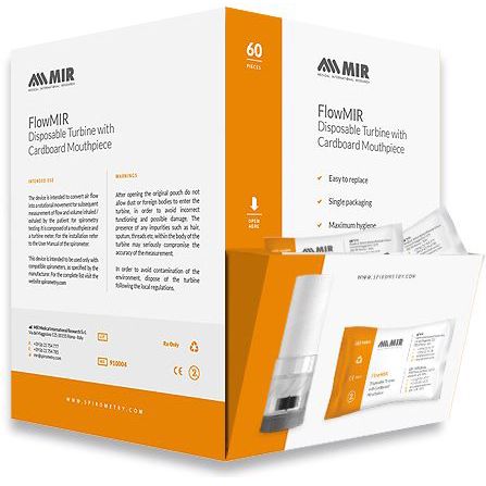 MIR FlowMIR Disposable Turbine with Mouthpieces | QuinceMedical.com