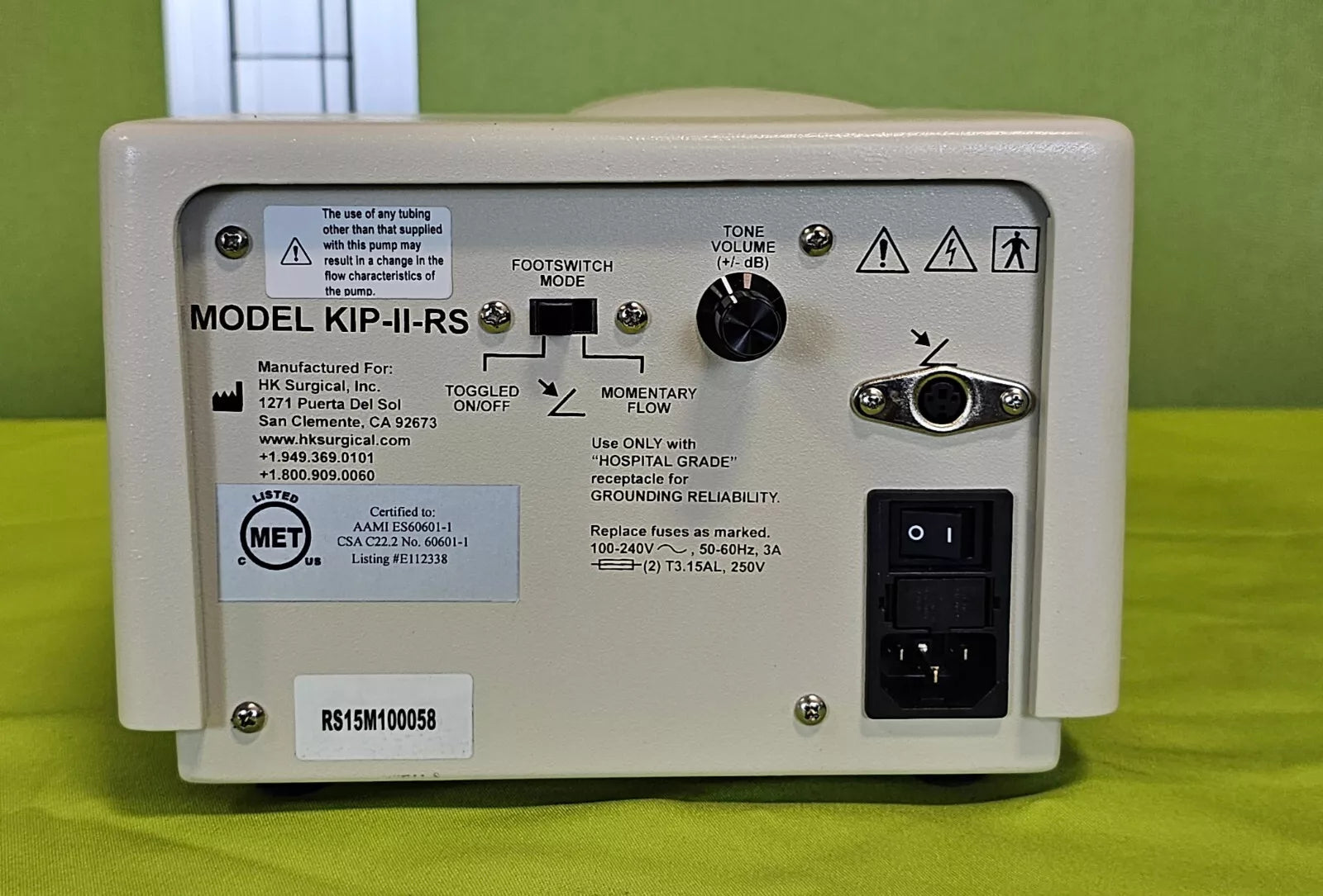 HK Surgical KIP-II-RS Infiltration Pump