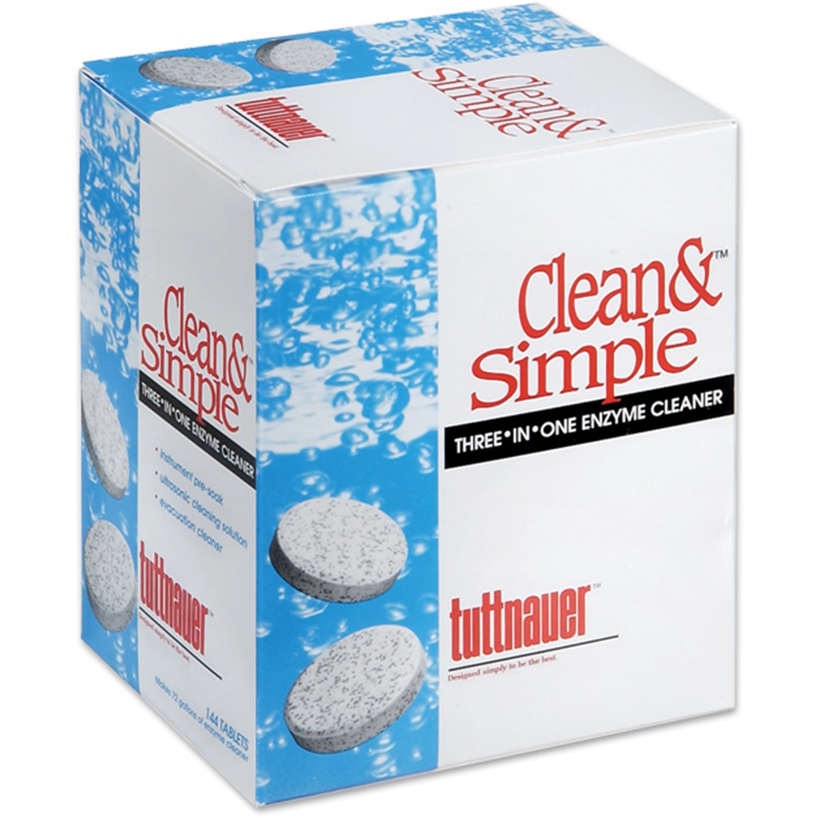 Tuttnauer Clean & Simple Ultrasonic/Enzymatic Tablets | QuinceMedical.com