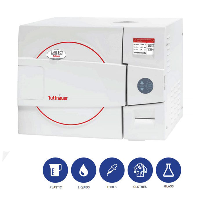 Tuttnauer LABSCI 15L Electronic Benchtop Autoclave | QuinceMedical.com