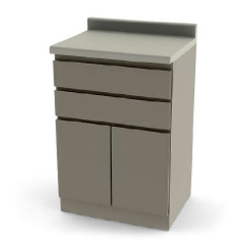 UMF Medical 6014 Modular Base Cabinet with Two Drawers, One Cupboard UMF 6014QW | QuinceMedical.com