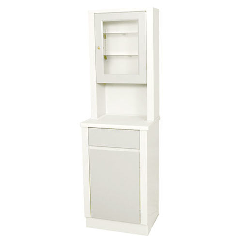 UMF Medical 6105 Modular Treatment Cabinet and Overhead Cabinet with One Bottom Drawer and Door UMF 6105QW | QuinceMedical.com