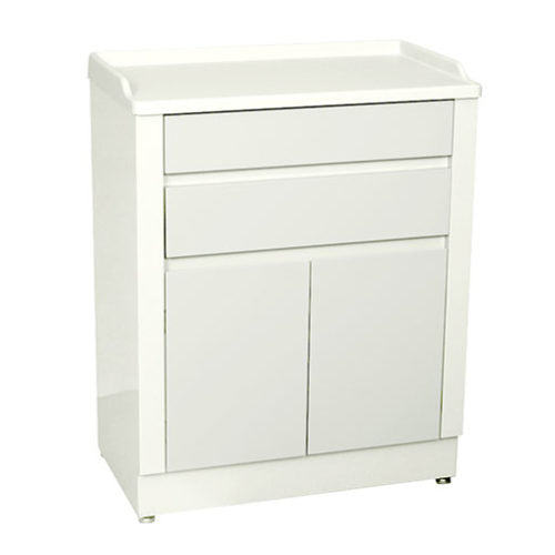 UMF Medical 6120 Modular Treatment Cabinet with Two Bottom Drawers and Doors UMF 6120QW | QuinceMedical.com