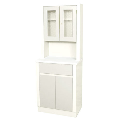 UMF Medical 6130 Modular Treatment Cabinet with One Bottom Drawer and Two Doors UMF 6130QW | QuinceMedical.com