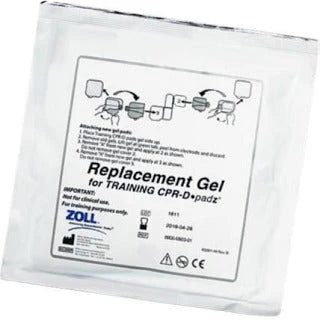 Replacement Adhesive gels for CPR-D·padz Training Electrode, 5 pairs per case.